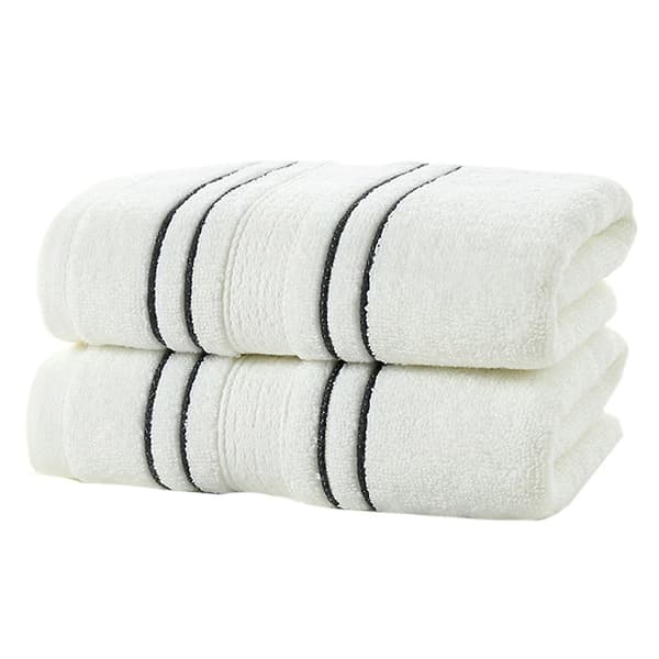 2-pak, Håndklædesæt, Bløde og Absorberende, 34*74cm, Genanvendeligt Bomuldsrense Håndklæde white 34*74cm