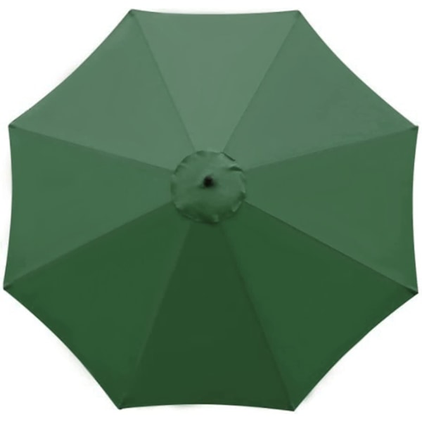 Ersättningstyg för trädgårdsparasoll, 3 M, 8 ribbor green