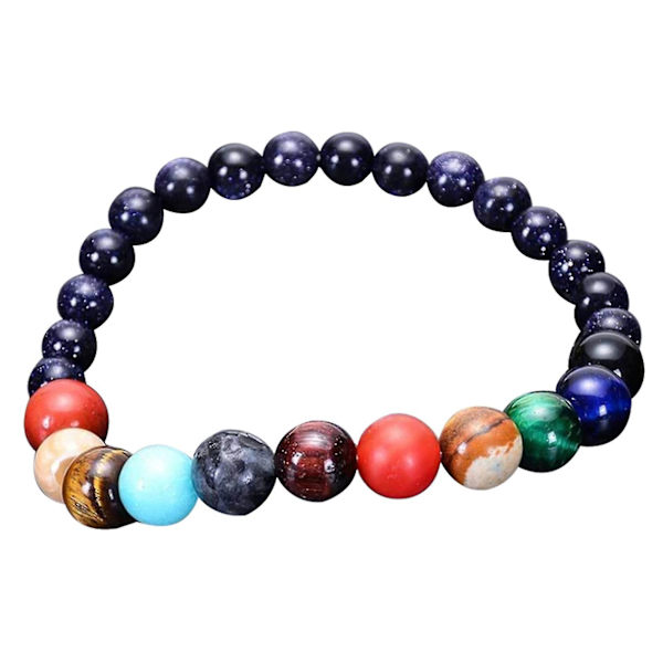 Åtta planeter armband universum galax måne stjärna solsystem planeter armband naturliga E8 6
