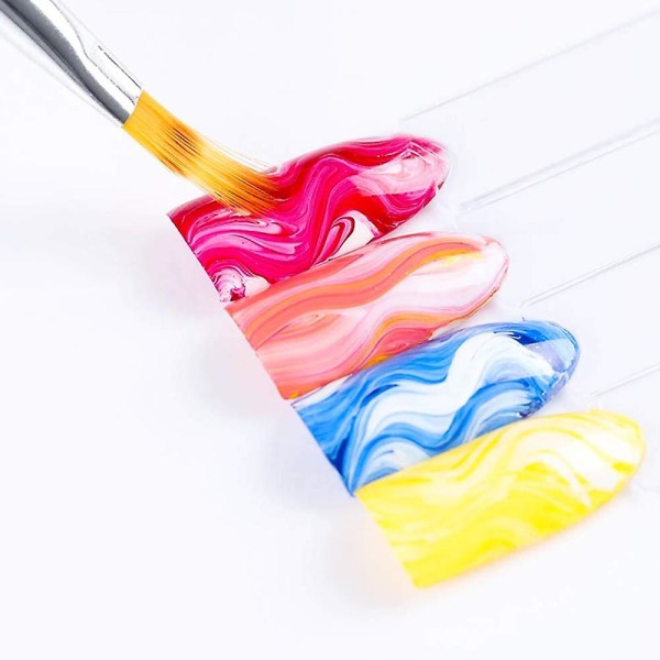 Spikpenna Spets Ombre Design Akryl Nagelkonst Pensel Set Ritning Målning Penna Manikyr Diy&salong Verktyg style  style2quantity  3pcs