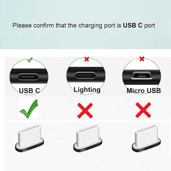 6 USB C Dammskydd för Redmi/Oneplus/Motorola/Samsung Galaxy/Huawei/Xiaomi Portabelt Dammskydd P
