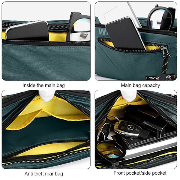 Ny Sports Wallet Mode Herre Pung Nylon Taske Udendørs Løb Mobiltelefon Taske Fitness Pakke green
