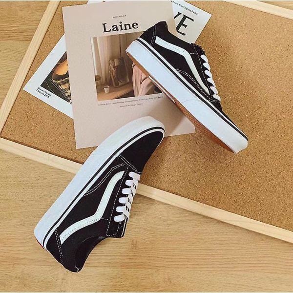 Unisex Old Skool Sneakers, canvas sko EU37