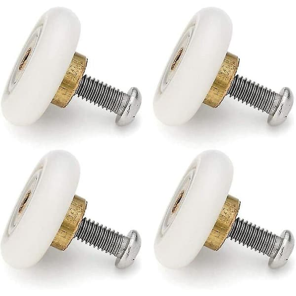 23mm Duschdörr Ersättningsrullar 4-pack Med M4 Skruvar Diameter: 23mm