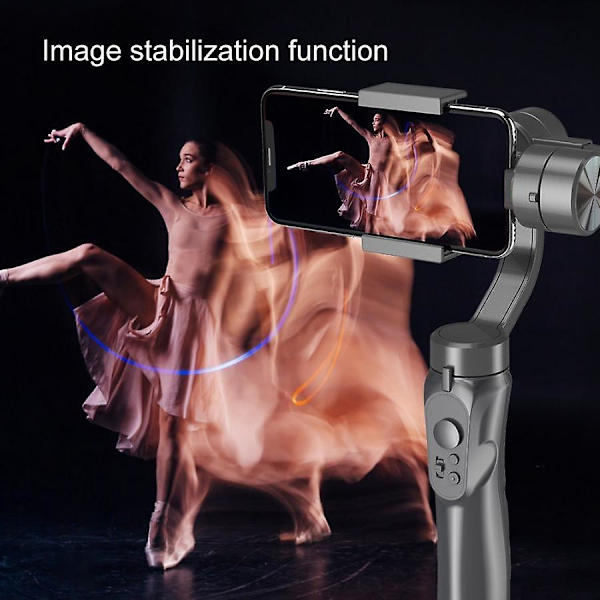Bærbar og håndfladestørrelse Gimbal Stabilisator Håndholdt Automatisk Balance Selfie Stick til Smartphones Vl