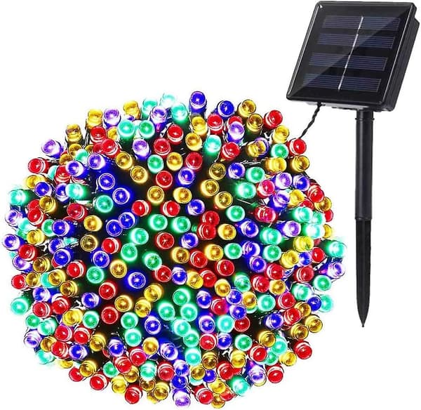 Aurinkokennovalot, 22m 200 LED Monivärinen