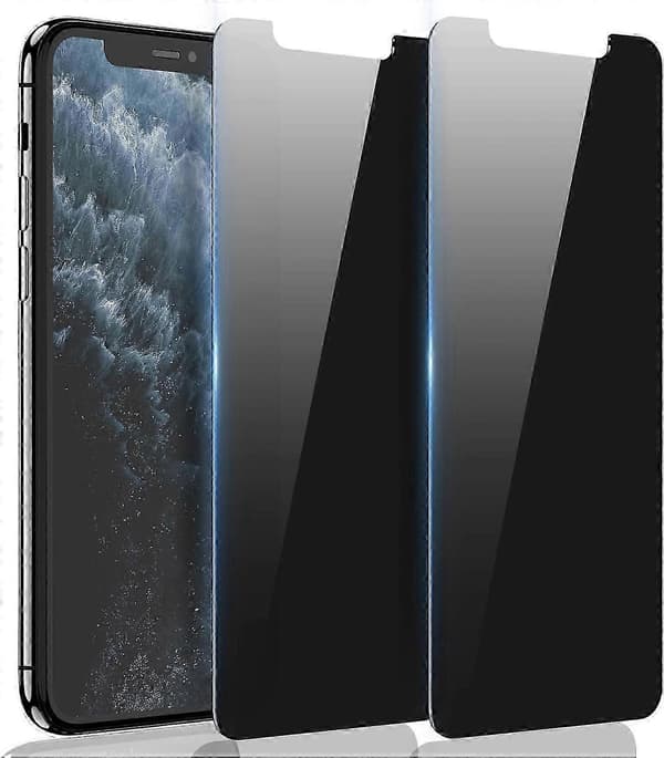2-pak til iPhone 11 Pro Max/iPhone Xs Max Privacy Screen Protector hærdet glas, Anti Spy Privacy Screen til iPhone 11 Pro Max/iPhone Xs Max Access
