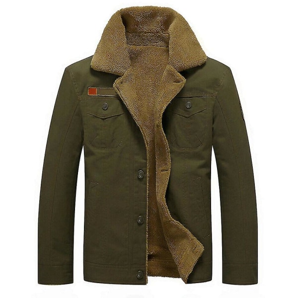 Herrjackor Rockar Tjockna Långärmad Casual Varm Andningsbar För Höst Vinter 2XL C