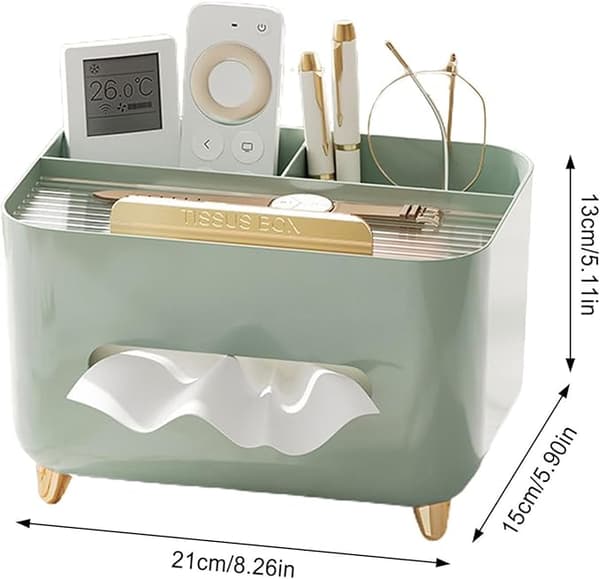 Tissue Natbordsbord - Multifunktionel Tissue Opbevaringsboks, Moderne Tissue Dispenser | Tissue Natbordsbord Organizer
