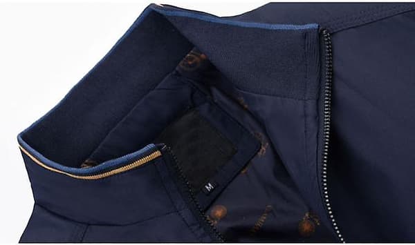 Herr Casual Softshell Lättvikts Flygbomber Slim Fit Jacka navy blue XL