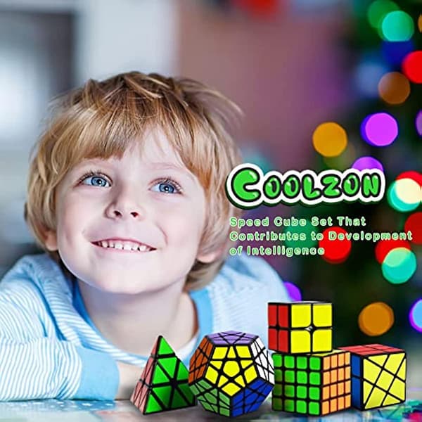 Speed Cube Sett  Puzzle Cube  Magic Cube 2x2 4x4 Pyraminx Pyramide Megaminx Fenghuolun Puzzle Cube Leke Gave Til Barn Voksne  Pakke Med 5