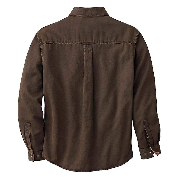 Miesten pitkähihainen paita, rento flanellipaitatakki Green 4XL