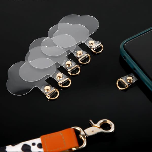 6 stk. Telefon Tether Tabs, Mobiltelefon Lanyard Patch Uden Klæbemiddel, Gør Ikke