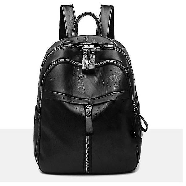 Kvinnor PU Läder Ryggsäck Utomhus Resa Packsack Daglig Skola Casual Väska