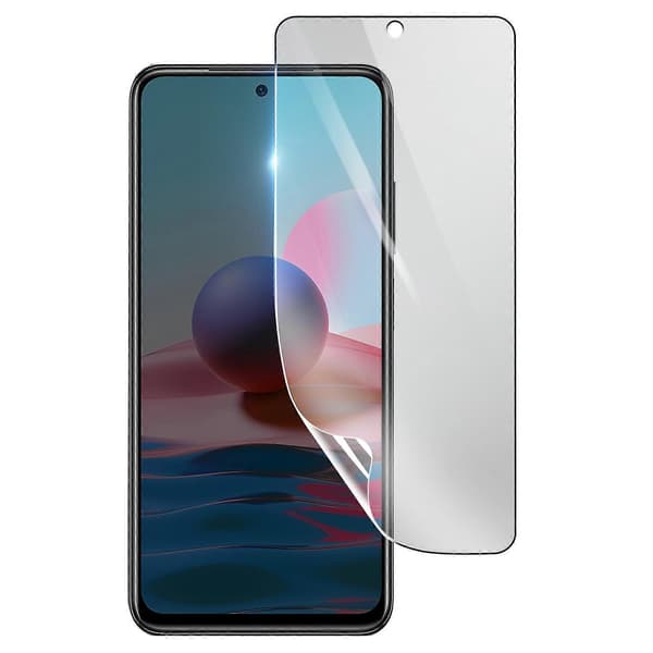 Støtsikker Hydrogel Skjermbeskytter for Xiaomi Redmi Note 10, Transparent