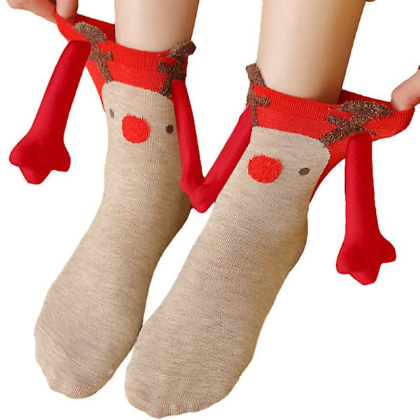 Julesokker der holder i hånden, personlige julestrømper style 5
