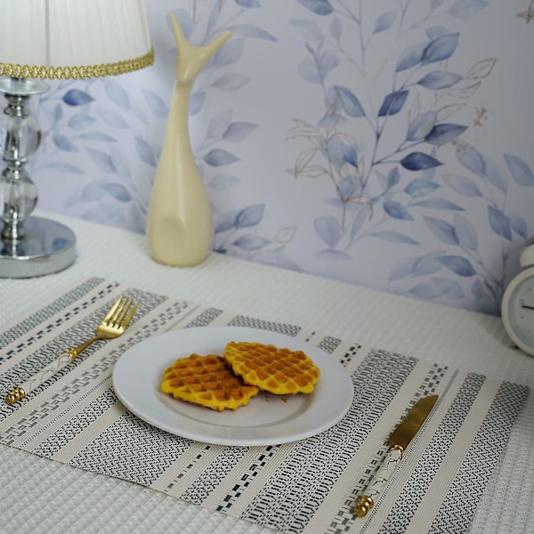 Harmaat tablettien setti, 4 kpl, vinyyliset pöytätabletit, lämmönkestävät, tahroja hylkivät, taitettavat tabletit, pestävät, pyyhittävät tabletit keittiöön
