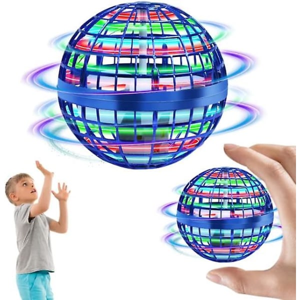 Flyvende Bold Legetøj Hover Orb 2022 Magisk Controller Mini Drone Boomerang Spinner 360 Roterende Spindende Ufo Sikker For Børn Voksne (blå) Blue
