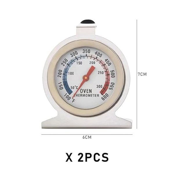 2 stycken ugnstermometer, grilltermometer, kakbaktermometer, ugnsgrilltemperatursensor