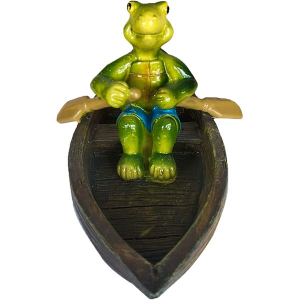 Vand Flydende Frø Have Dam Statue Resin Vand Flydende Frø Ornament Figur Statue Håndværk Sød Roende Frø Statue Gård Plæne Dekorationer Frø O Style 6