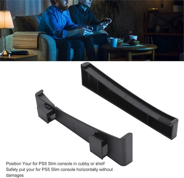 Horisontellt Stativ fÃ¶r PS5 Slim Console, PS5 Base Stand, Halkfri Botten