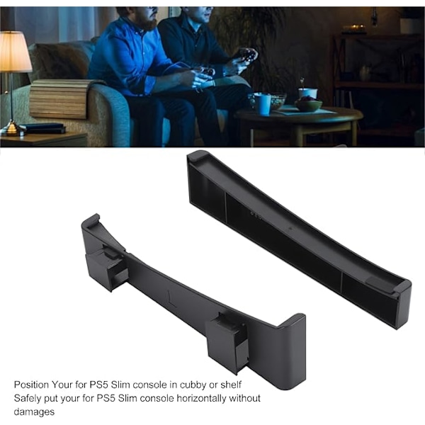 Horisontellt Stativ för PS5 Slim Console, PS5 Base Stand, Halkfri Botten