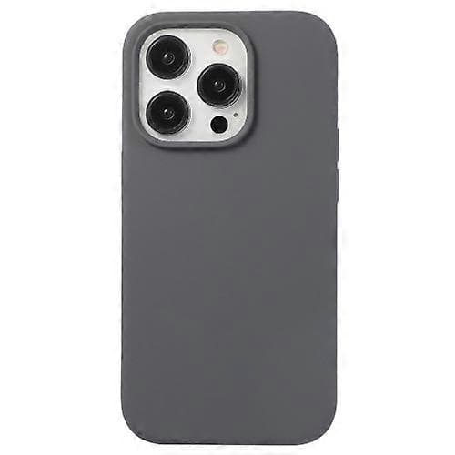 Mobiltelefondeksler for iPhone 13 Pro flytende silikon telefondeksel (kullsort)