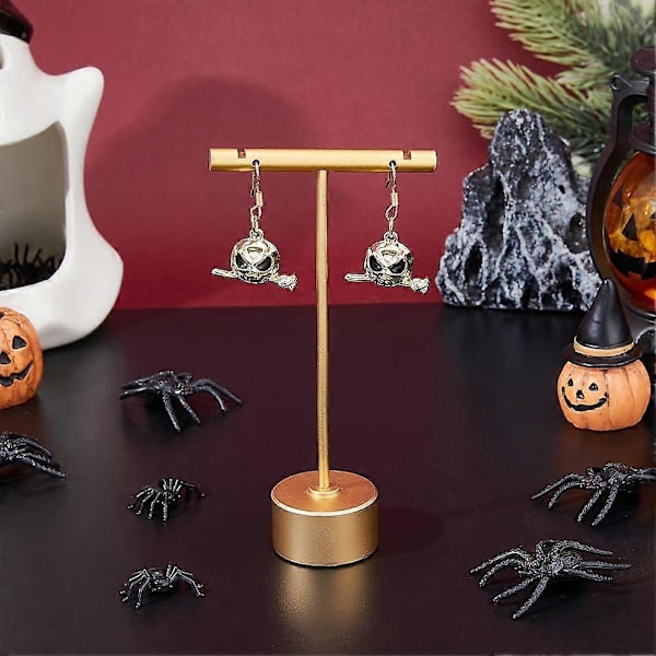 30 kpl Pääkallokorut 3 väriä Halloween-riipukset Luurankopää ruusukoristeilla Goottilaiset ja punk-korut Metalliseos Emali Pääkallokorut DIY-korujen valmistukseen