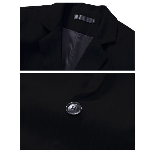 Herr Blazer Slim Fit Kavaj, Enknäppt Enknapps Kavaj Black L