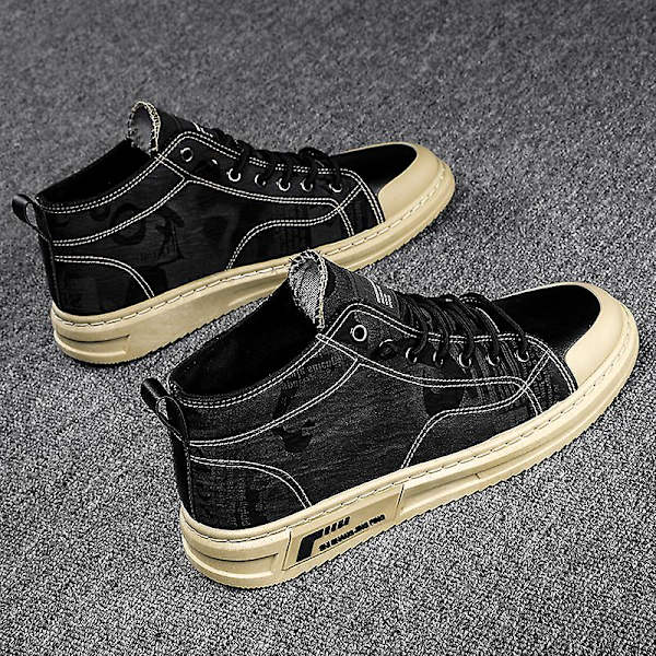 Herre Casual Sko Komfortable Flade Moderne Skridsikre Udendørssko 1Gbh087 Black EU 41