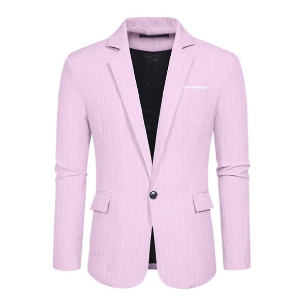 Herr Blazer Slim Fit Kavaj, Enknäppt Enknapps Kavaj Pink L