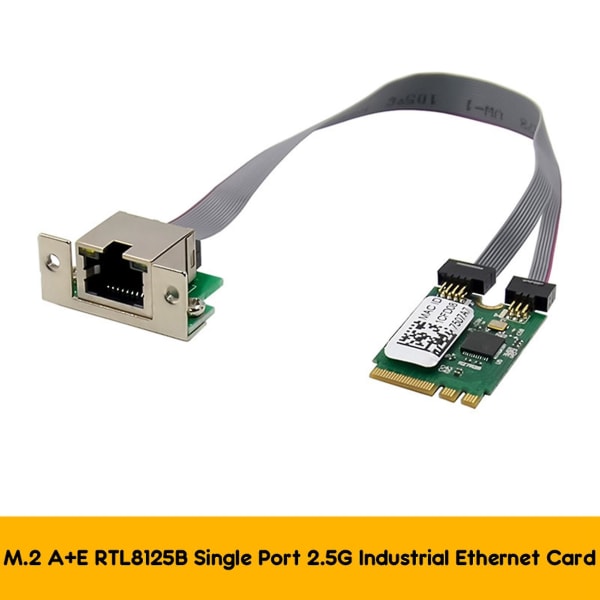 M.2 A+e Key 2.5g Ethernet Lan Kort Rtl8125b Industriel Kontrol Netværkskort Pci Netværksadapter Green