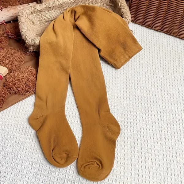 4 par pigestrømpebukser Floret, ensfarvede komfortable åndbare termiske leggings strømpebukser, vinter og efterår