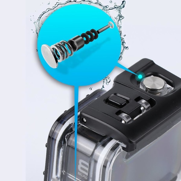 45 m vattentätt case för GoPro Hero 8, dykskalshus