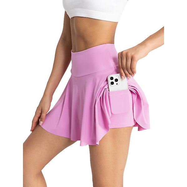 Tennis skjørt for kvinner, golf trenings sportslige skorts Purple S