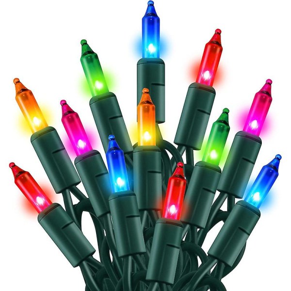 Juleminilykter, 50 LED-lys med UL-sertifisering Colorful