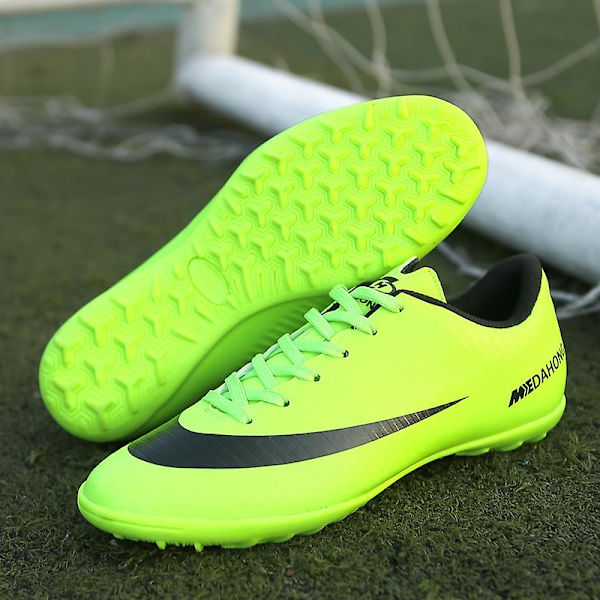 Fotballsko for menn, høye ankler, fotballsko for voksne, gress trening sportssko sneakers 3Ba888 Green 39