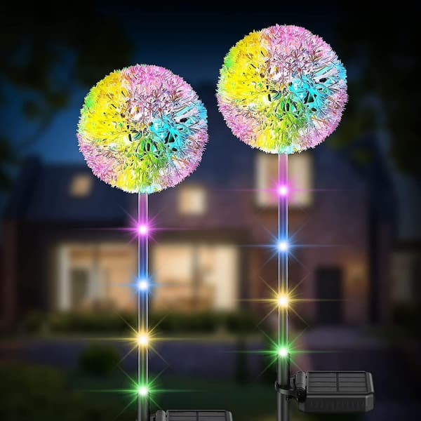 2-pack 36 LED solcellslampor för trädgården