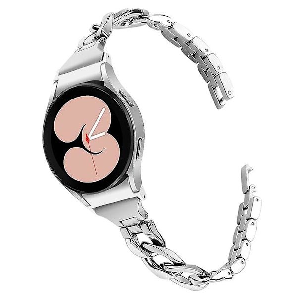 Rustfrit stål armbåndsrem til Samsung Galaxy Watch4 Active 40mm/44mm/Watch4 Classic 42mm/46mm