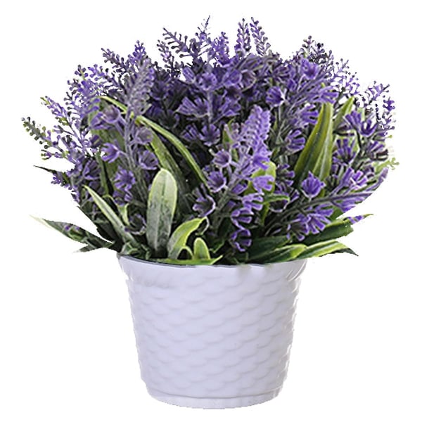 Konstgjord lavendelboll blomma kruka landskap konstgjord växt inredning konstgjord blomma kreativ liten dekoration purple