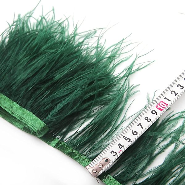 Lyse Lilla Strudsefjer Trim Syning Frynser 2 yard 10-15 cm Til DIY Kjole Syning Håndværk Tøj Latin Bryllupskjole Dekoration Strudsefjer Trim