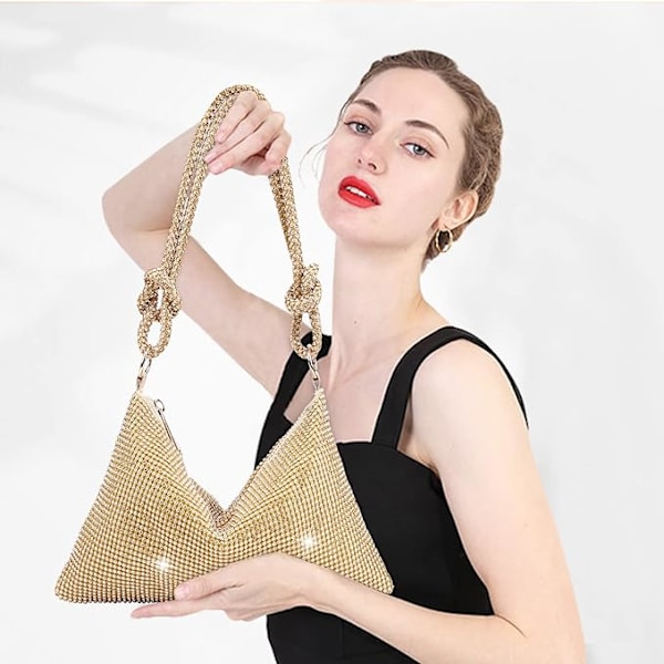 Strass-koristeltu crossbody-laukku naisille, hopea, kirjekuorilaukku, iltalaukku, käsilaukku, kimalteleva strassi, timanttikirjekuorilaukku juhliin, morsiamelle, iltalaukku hopea
