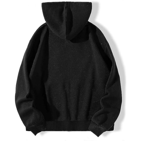 Kvinnors spindelvävshjärta hoodies, dragkedja upp huvtröja Black XL