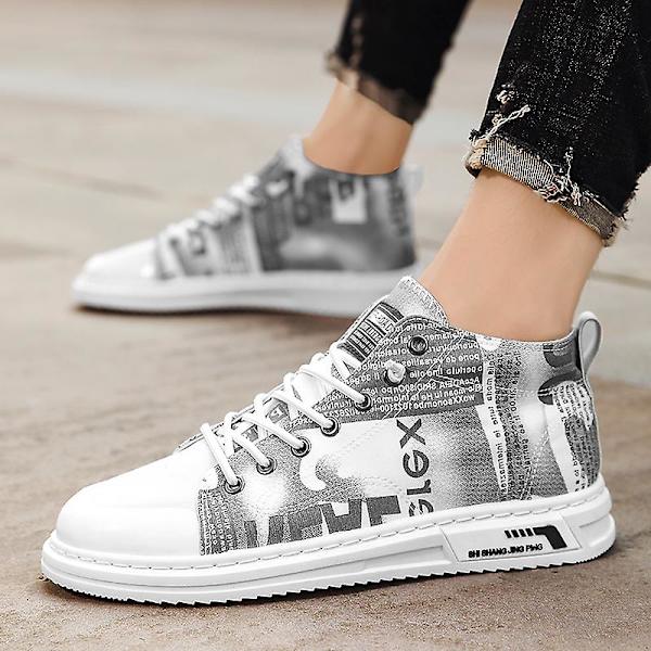Herre Casual Sko Komfortable Flade Moderne Skridsikre Udendørssko 1Gbh087 Gray EU 41