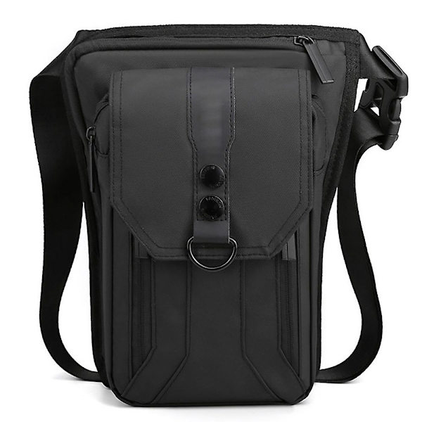 Ny utomhuscykelbenväska vattentät handväska crossbodyväska sport bergsklättring fiskeväska black