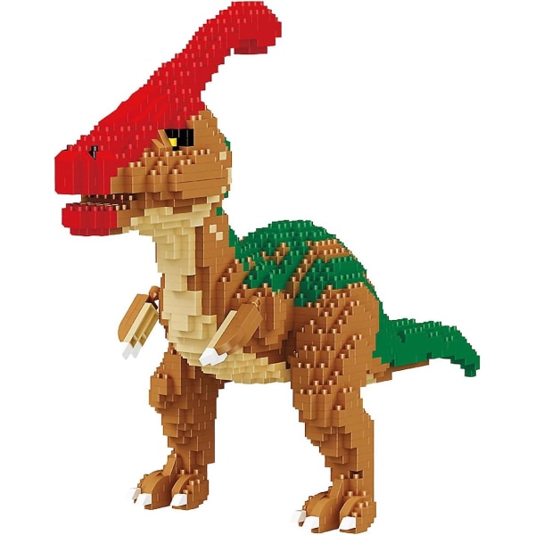 Parasaurolophus 1238 bitar Micro Dinosaur Building Blocks Kit, DIY Mini Blocks Bricks Toy Set Kljm-06