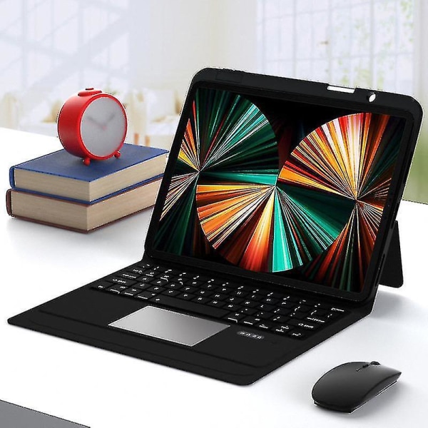 Yksiosainen Lepotila Langaton Bluetooth-näppäimistö Nahkakotelo iPadille iPad 10.2 10.5
