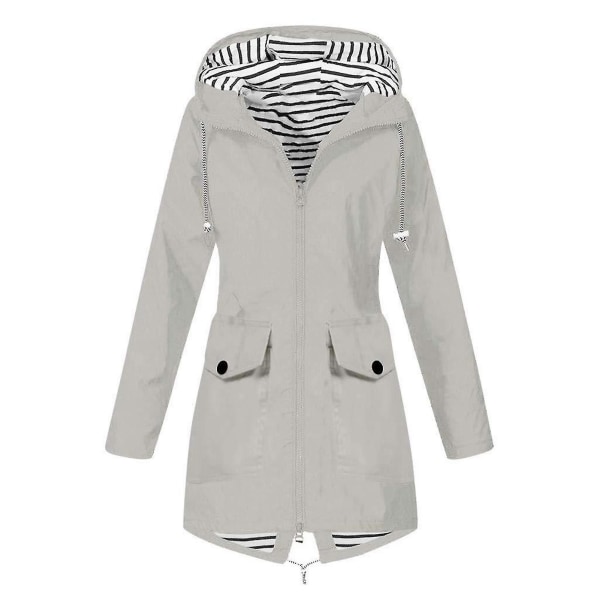Dame Utendørsjakke 6 Størrelser Velg S/m/l/xl/2xl/3xl Passer For Jente Dame Kjæreste Mor L Light Grey
