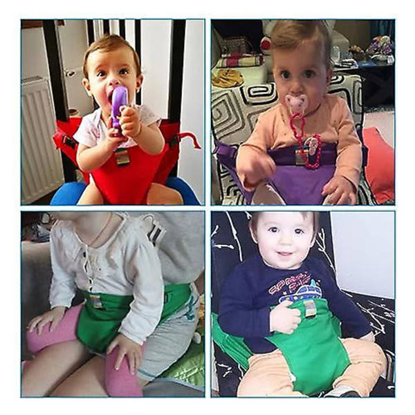 Babysele för hög stol, bärbar matningsbälte Pink