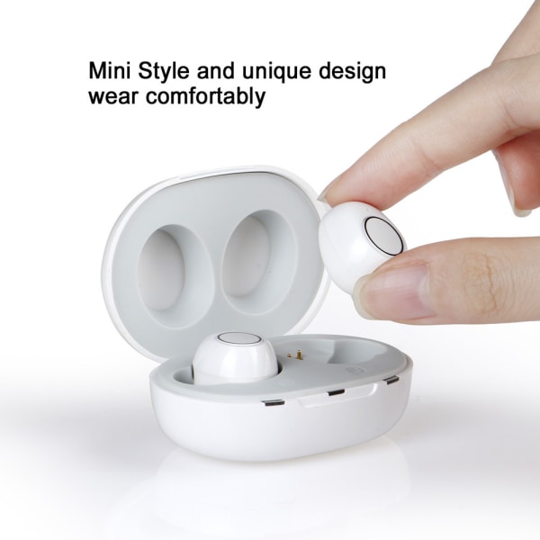 Nya 2023 mini-hörapparater USB uppladdningsbara apparater i örat Osynlig hörapparatassistent Justerbar tonljudförstärkare för döva Limit Black